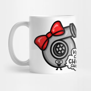 What Does The Cutest Turbo Say - Red Bow Mug